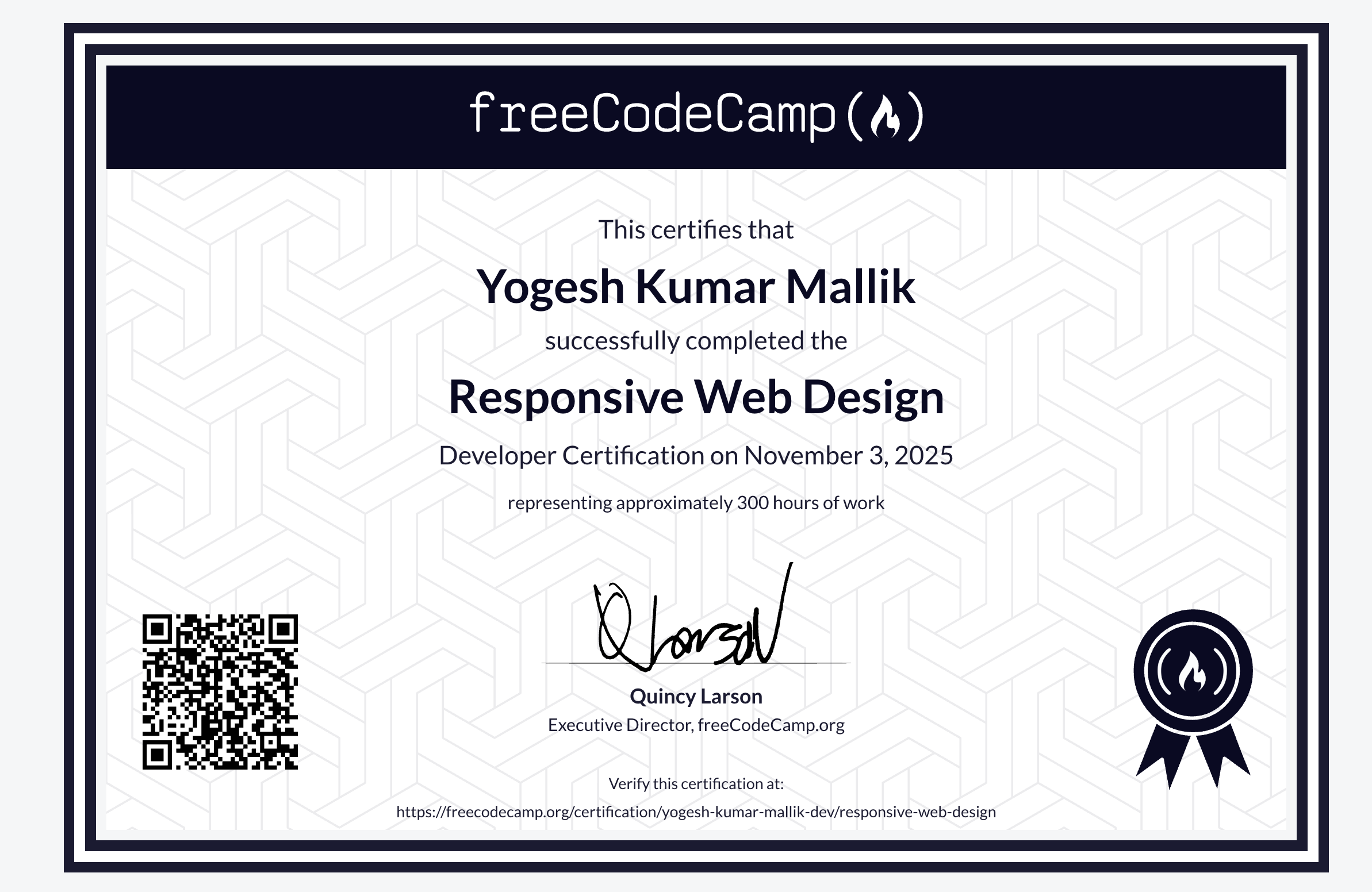 Responsive Web Design Certificate